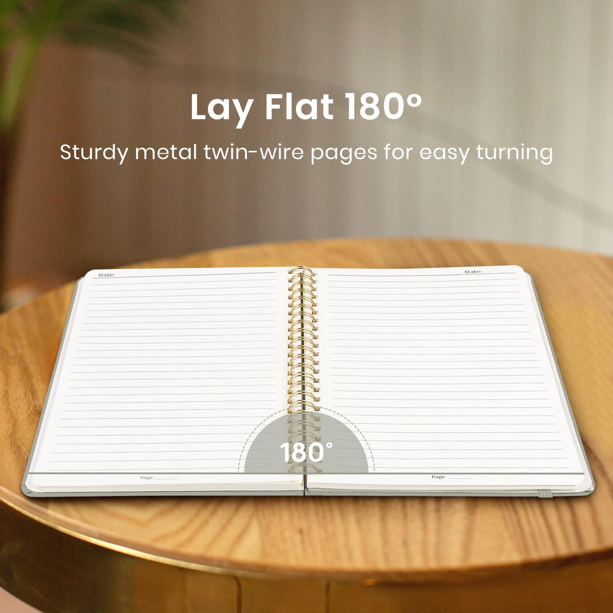 Taja Lined Spiral Notebook for Work, 5.7"x7.9" Spiral Journal College Ruled Father Jim Norris notebooks