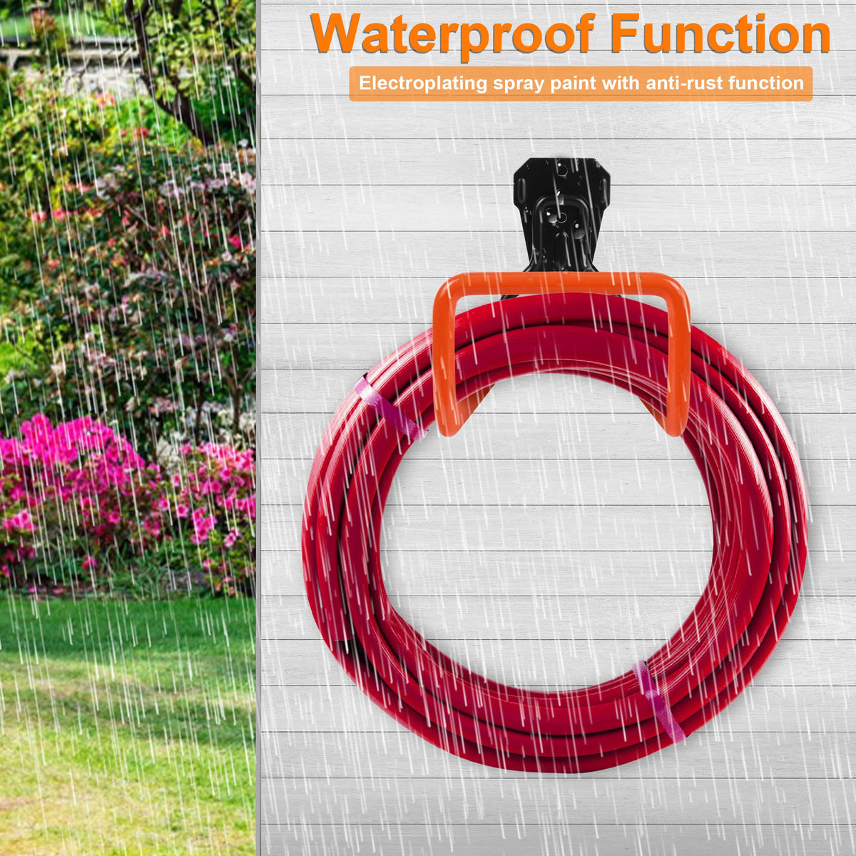 PeoMev Hose Holder Wall Mount Metal Hose Hook Garden Hose Rack Father Jim Norris notebooks