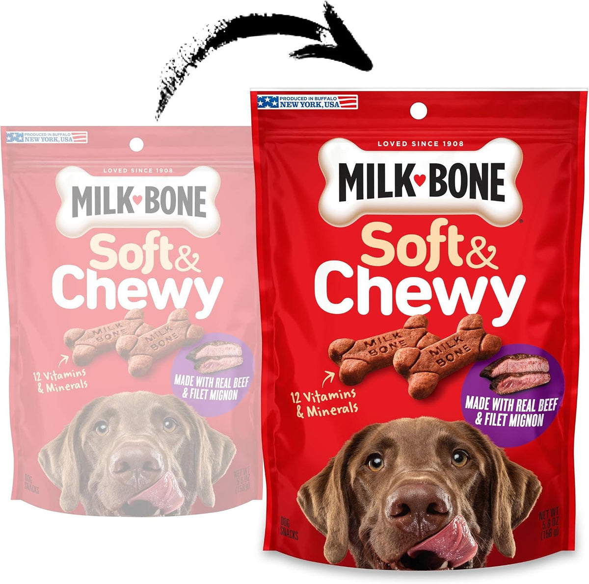 Milk-Bone Soft & Chewy Dog Treats, 25 Oz. Canister