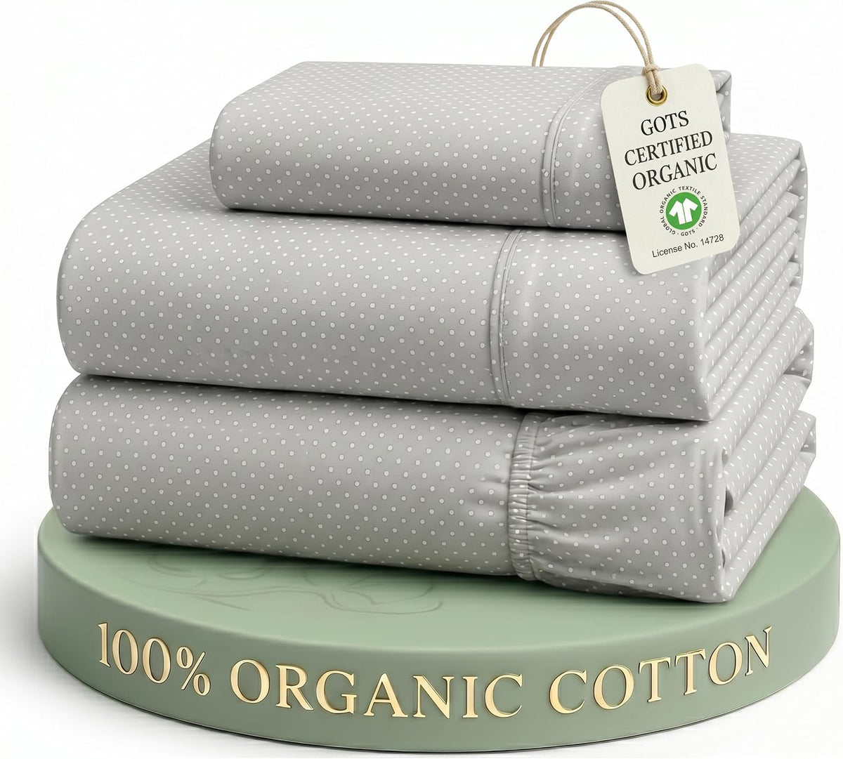 LANE LINEN California King Sheets 100% Organic Cotton 4pc Percale - White