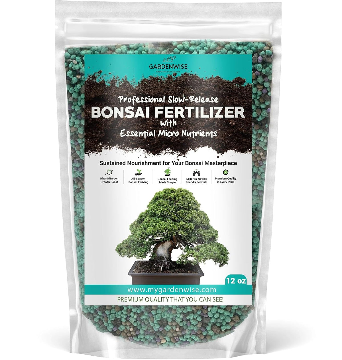 GARDENWISE 6-3-0 All-Purpose Professional Eco-Friendly Slow-Release Nitrogen Fertilizer with Iron & Calcium,Non-Burning, Enhances Soil Structure,for Indoor&Outdoor Plants,Vegetable Gardens (2 QUARTS) Father Jim Norris notebooks