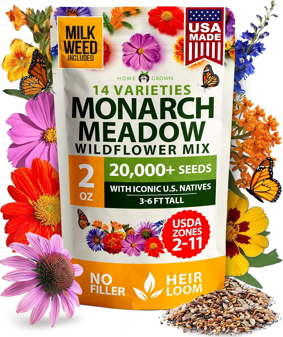 HOME GROWN 15 Herb Seed Variety Kit, 5100+ Seeds, Culinary Herb Kit Father Jim Norris notebooks