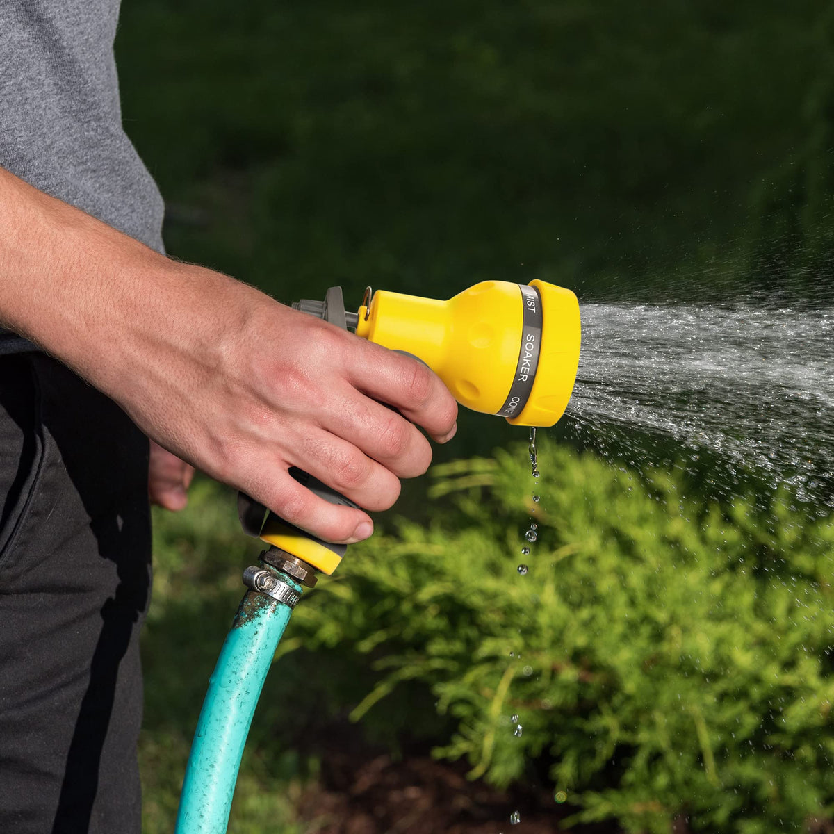 AUTOMAN Garden Hose Nozzle, Water Hose Sprayer Nozzle with 7 Adjustable Watering Patterns, Slip Resistant for Watering Plants, Lawn& Garden, Washing Cars, Cleaning, Showering Pets & Outdoor Fun. Father Jim Norris notebooks