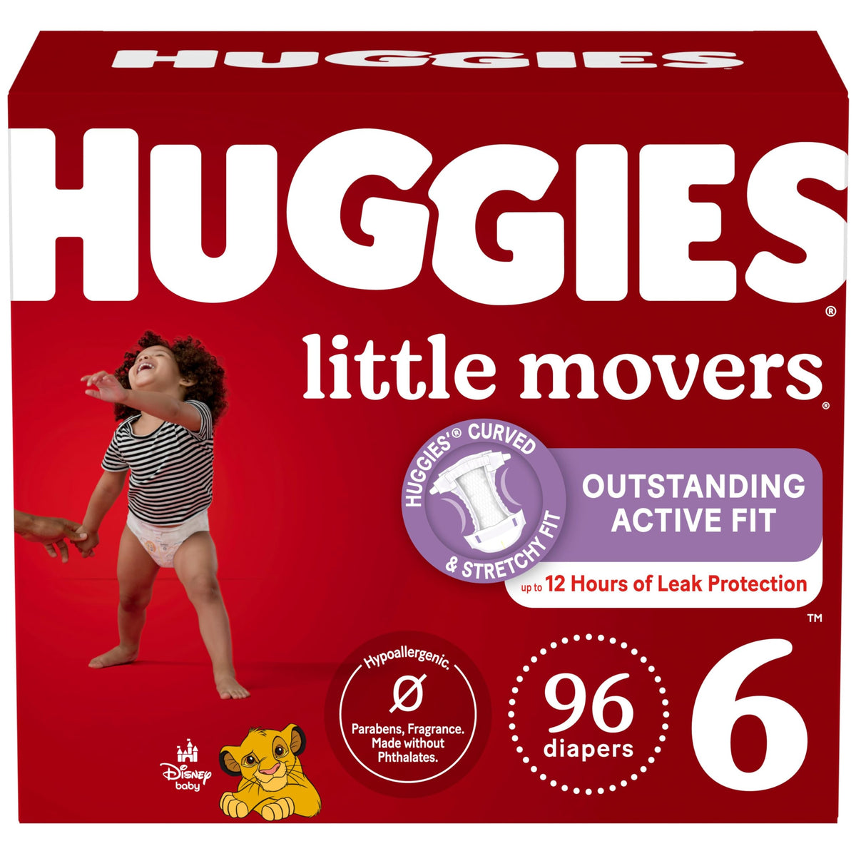 Huggies Little Movers Diapers Size 6, 108 Count (2 Packs of 54)