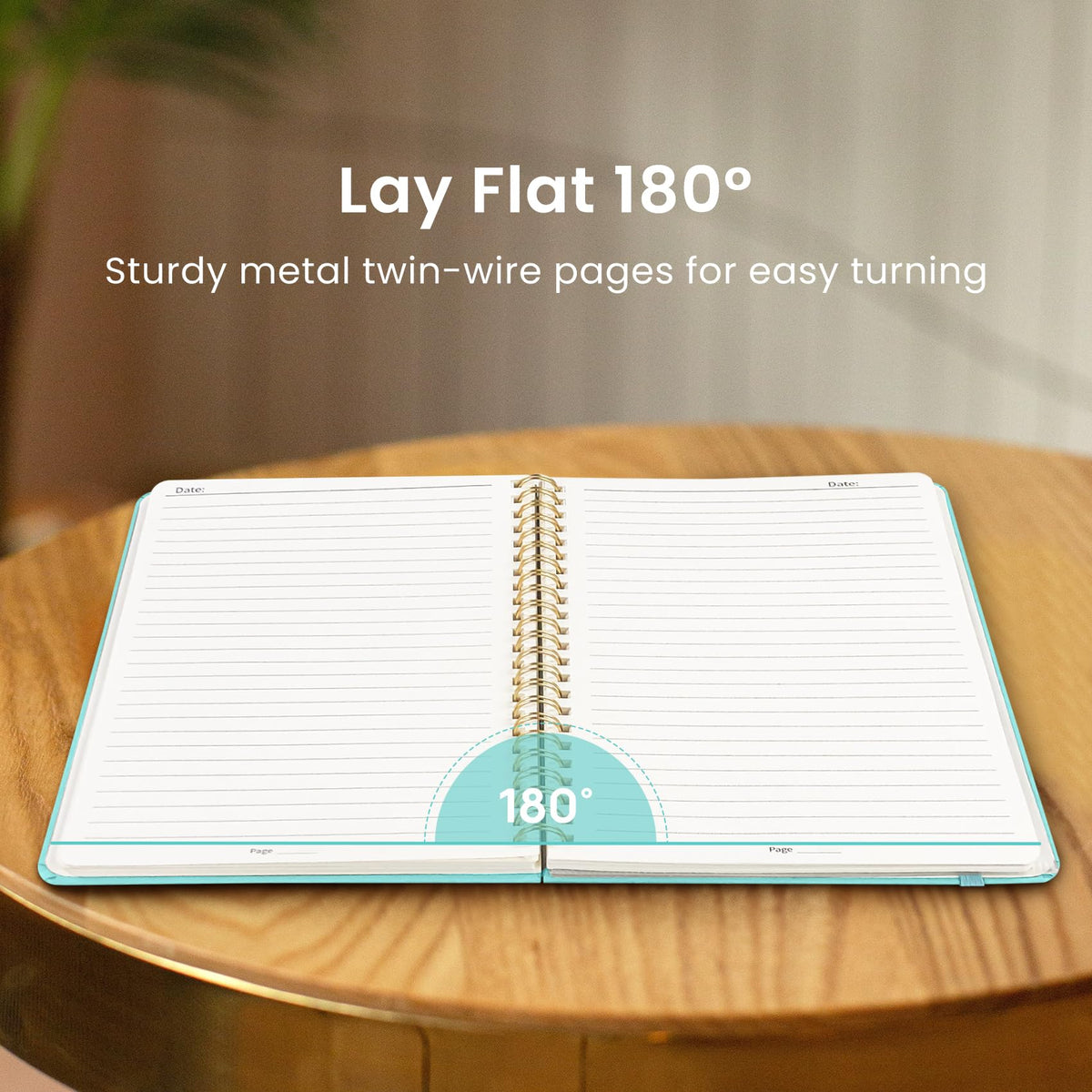 Taja Lined Spiral Notebook for Work, 5.7"x7.9" Spiral Journal College Ruled Father Jim Norris notebooks