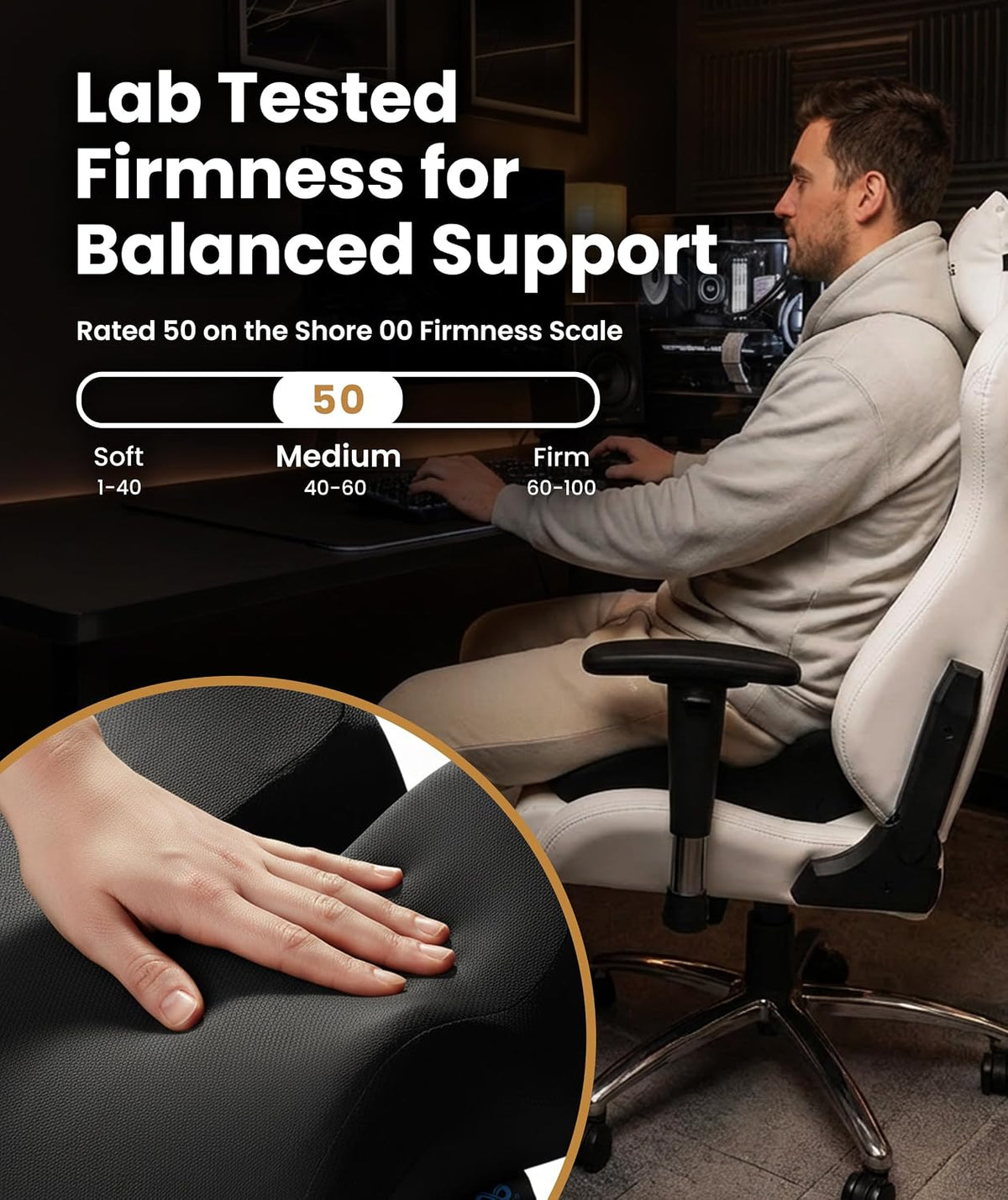 Everlasting Comfort Doctor Recommended Memory Foam Seat Cushion for Office Chairs & Car - Ergonomic Office Desk Accessories - Cushions for Tailbone Pain Relief, Sciatica (Charcoal Black, X-Large) Father Jim Norris notebooks