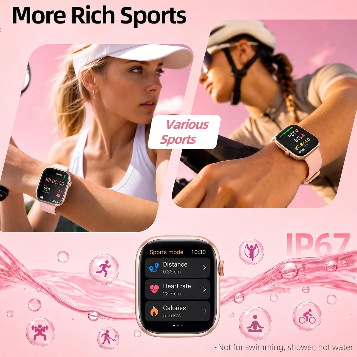 Smart Watch for Women, 1.83"HD Fitness Trackers with Answer/Calls, 2 Bands Father Jim Norris notebooks