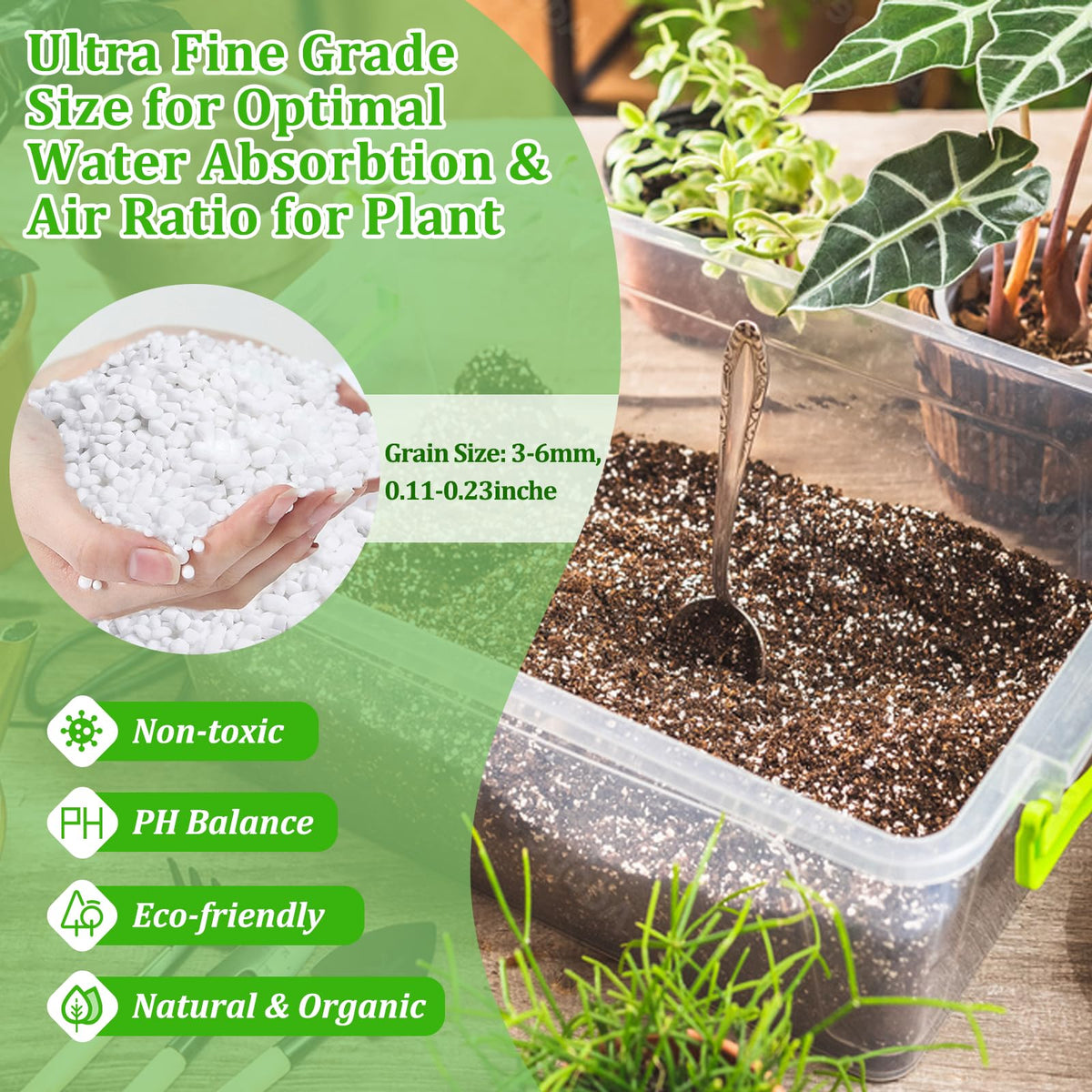 Legigo 4 Quarts Organic Perlite for Plants Indoor, Soil Mix Amendment Father Jim Norris notebooks