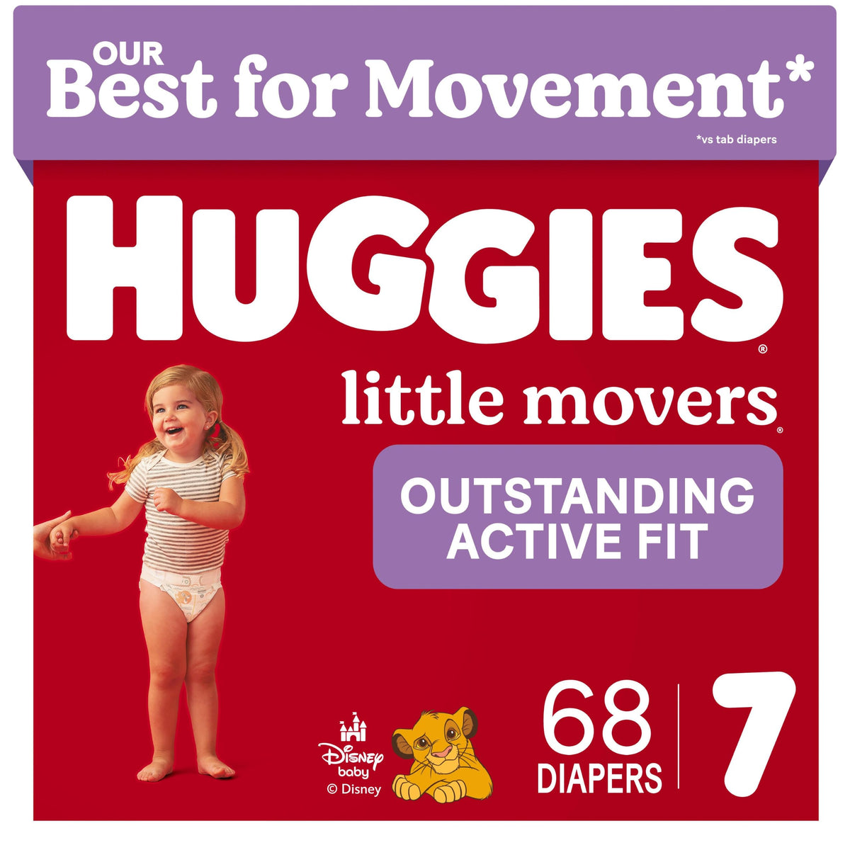 Huggies Little Movers Diapers Size 6, 108 Count (2 Packs of 54)
