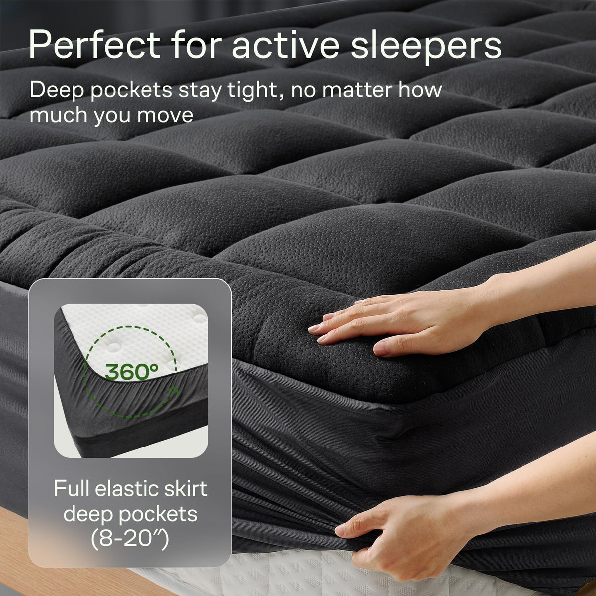 Niagara Sleep Solution Queen Ultra Soft Mattress Topper — Back Pain Relief