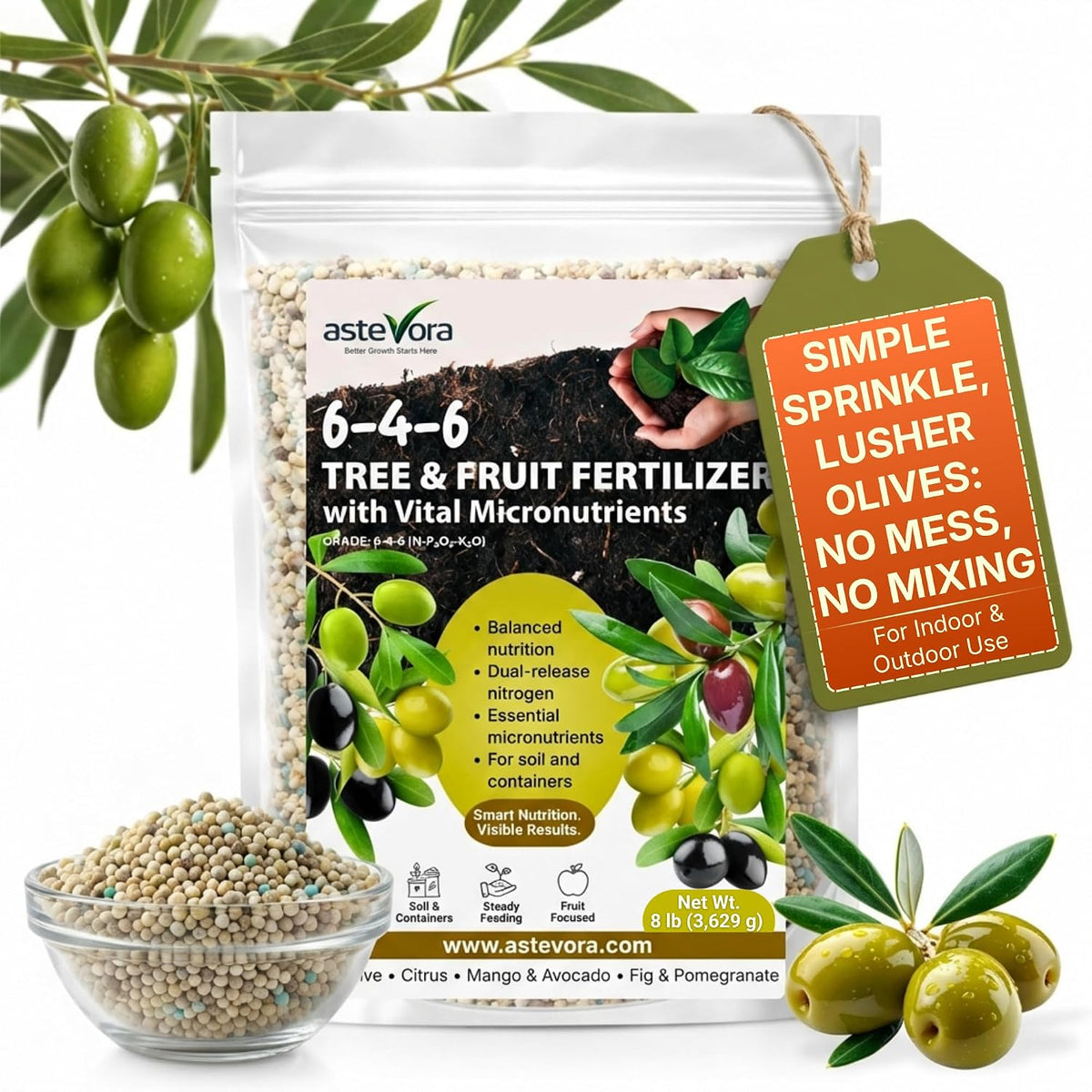 GARDENWISE 6-3-0 All-Purpose Professional Eco-Friendly Slow-Release Nitrogen Fertilizer with Iron & Calcium,Non-Burning, Enhances Soil Structure,for Indoor&Outdoor Plants,Vegetable Gardens (2 QUARTS) Father Jim Norris notebooks
