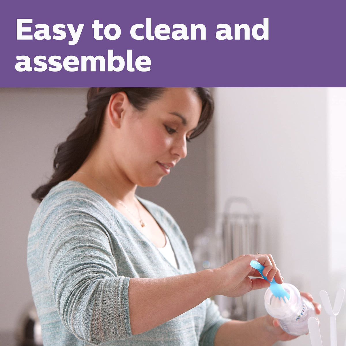 Philips Avent Natural Glass Baby Bottles, Medium Flow, 8 oz, BPA-Free