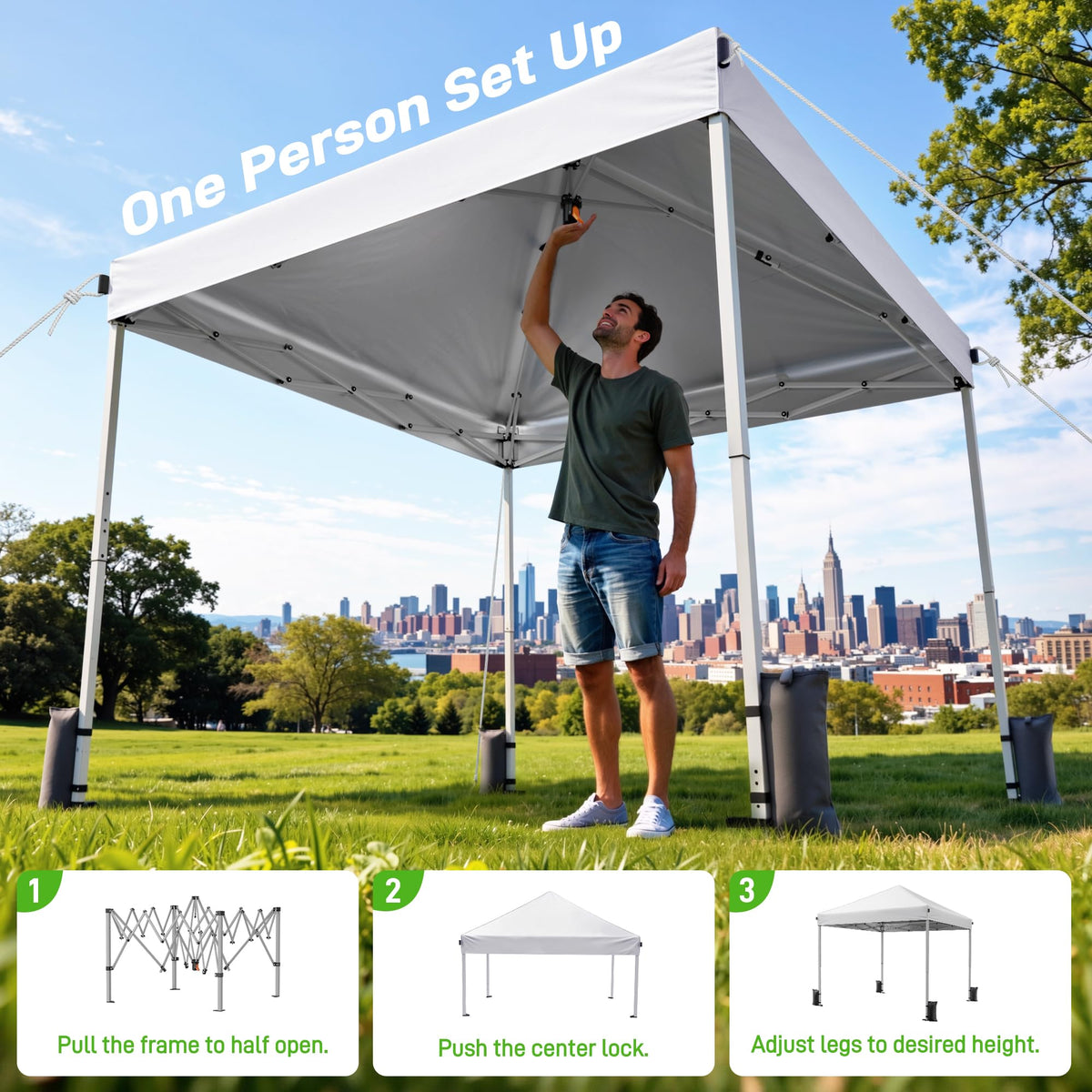 10x10 Pop Up Canopy Tent with One-Push Center Lock,Dark Gray Father Jim Norris notebooks