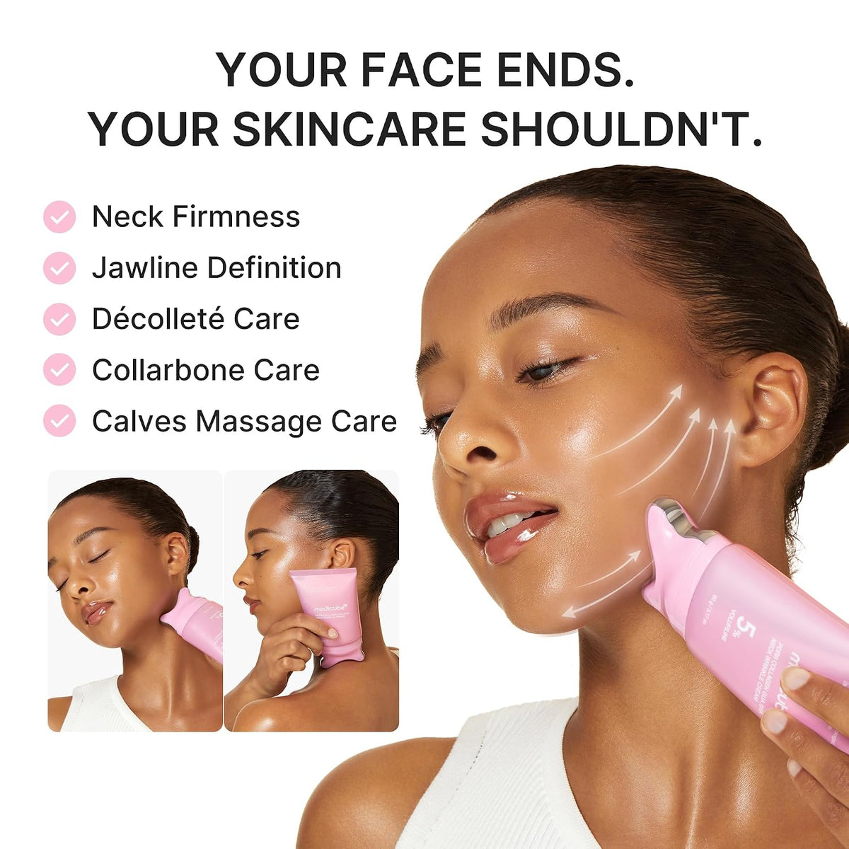 medicube PDRN Collagen Gua Sha Neck Wrinkle Cream - Firming, Contour Care Father Jim Norris notebooks