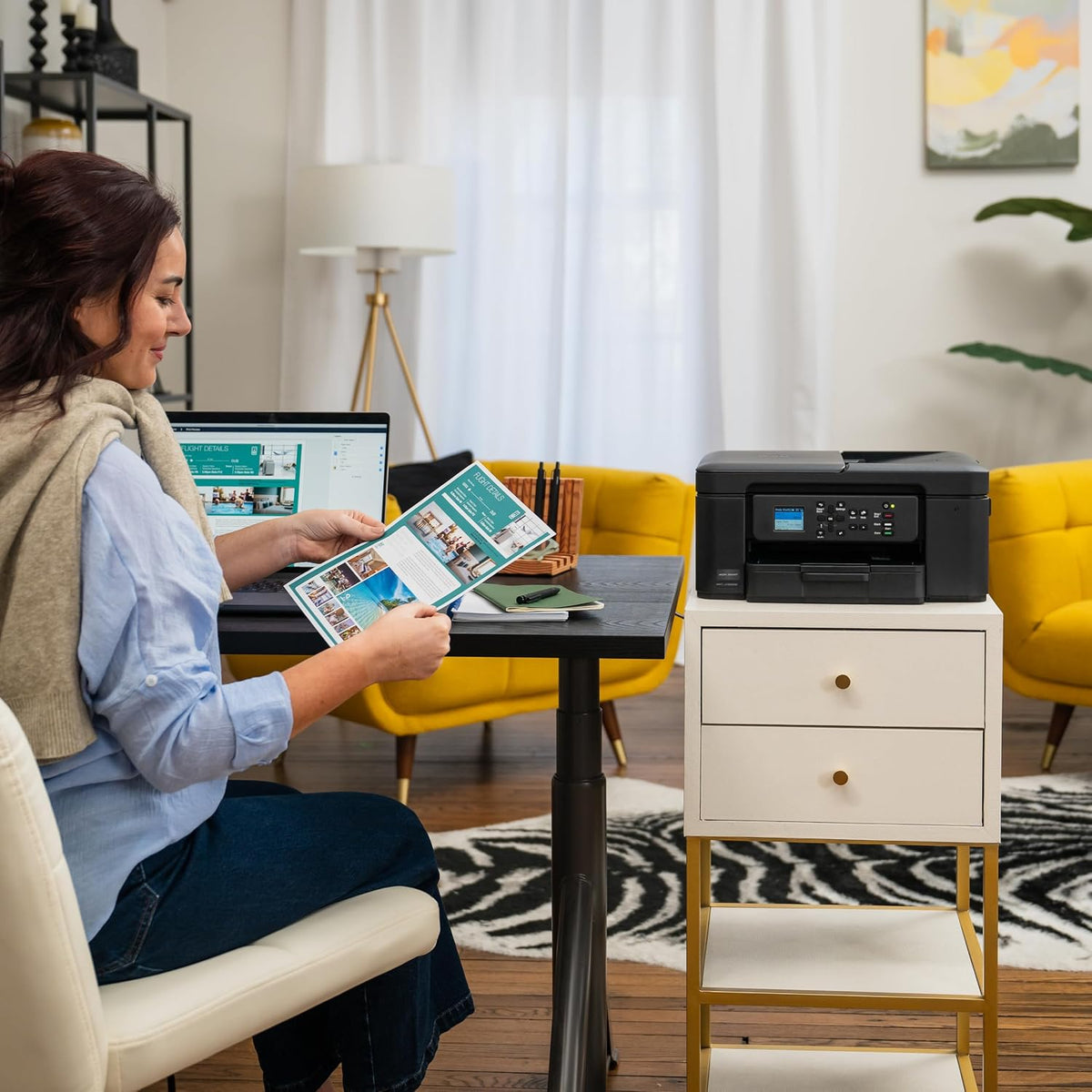 Brother Work Smart 1360 Wireless Color Inkjet All-in-One Print, Scan, Copy Father Jim Norris notebooks