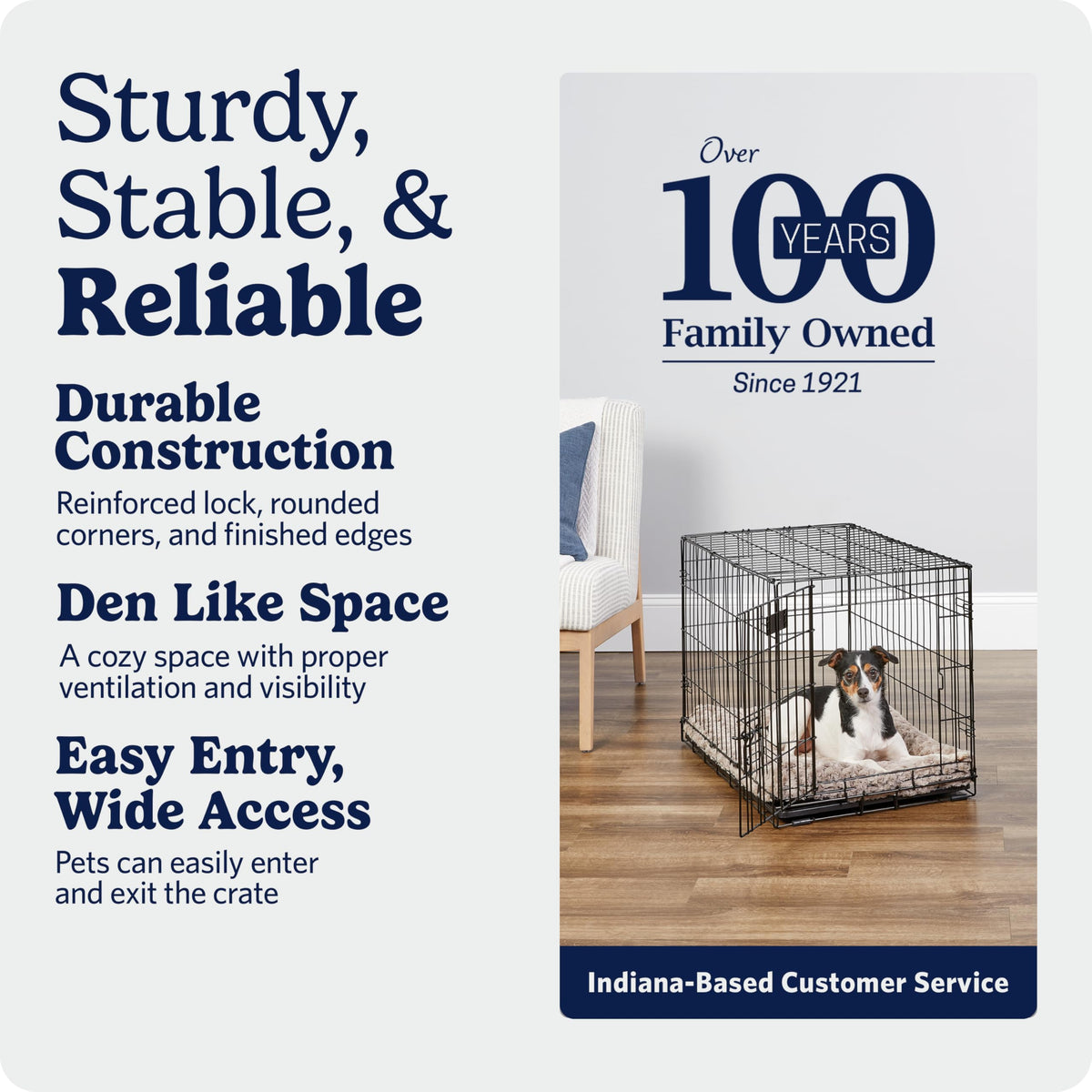 Midwest 36-Inch Single Door iCrate, for Medium-Large Breeds, 41-70 lbs