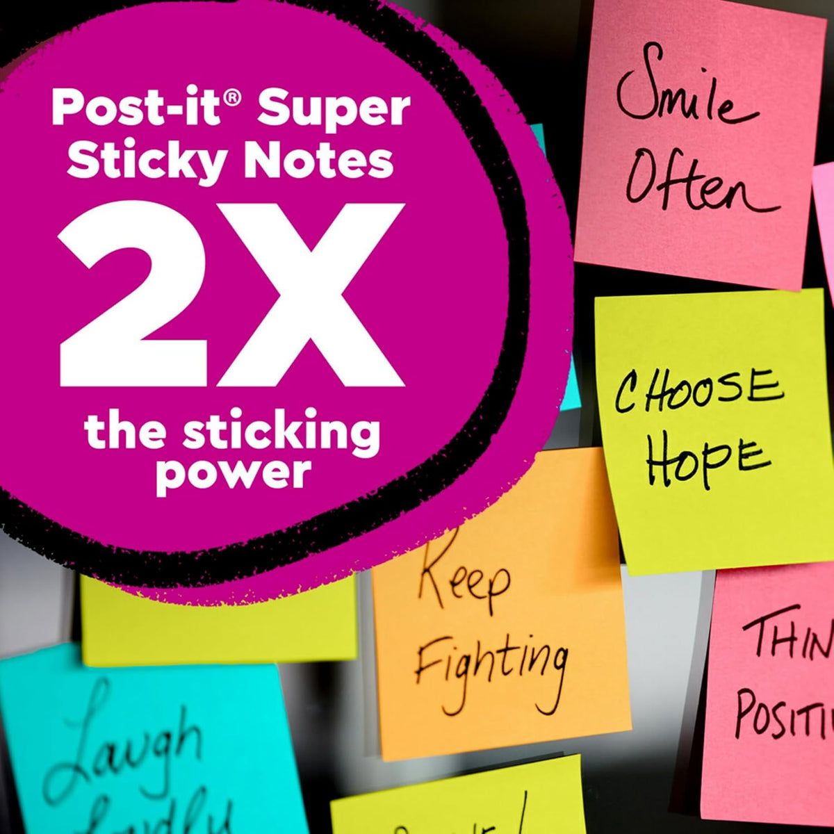 Post-it Super Sticky Notes, 3 x 3 in, Supernova Neons, 24 Pads Father Jim Norris notebooks