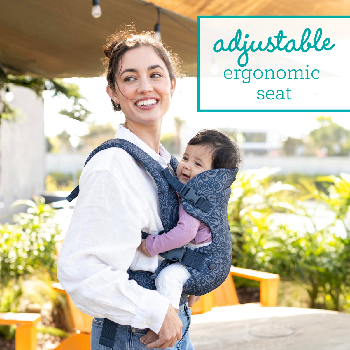 Infantino Flip 4-in-1 Baby Carrier Convertible Ergonomic, Gray