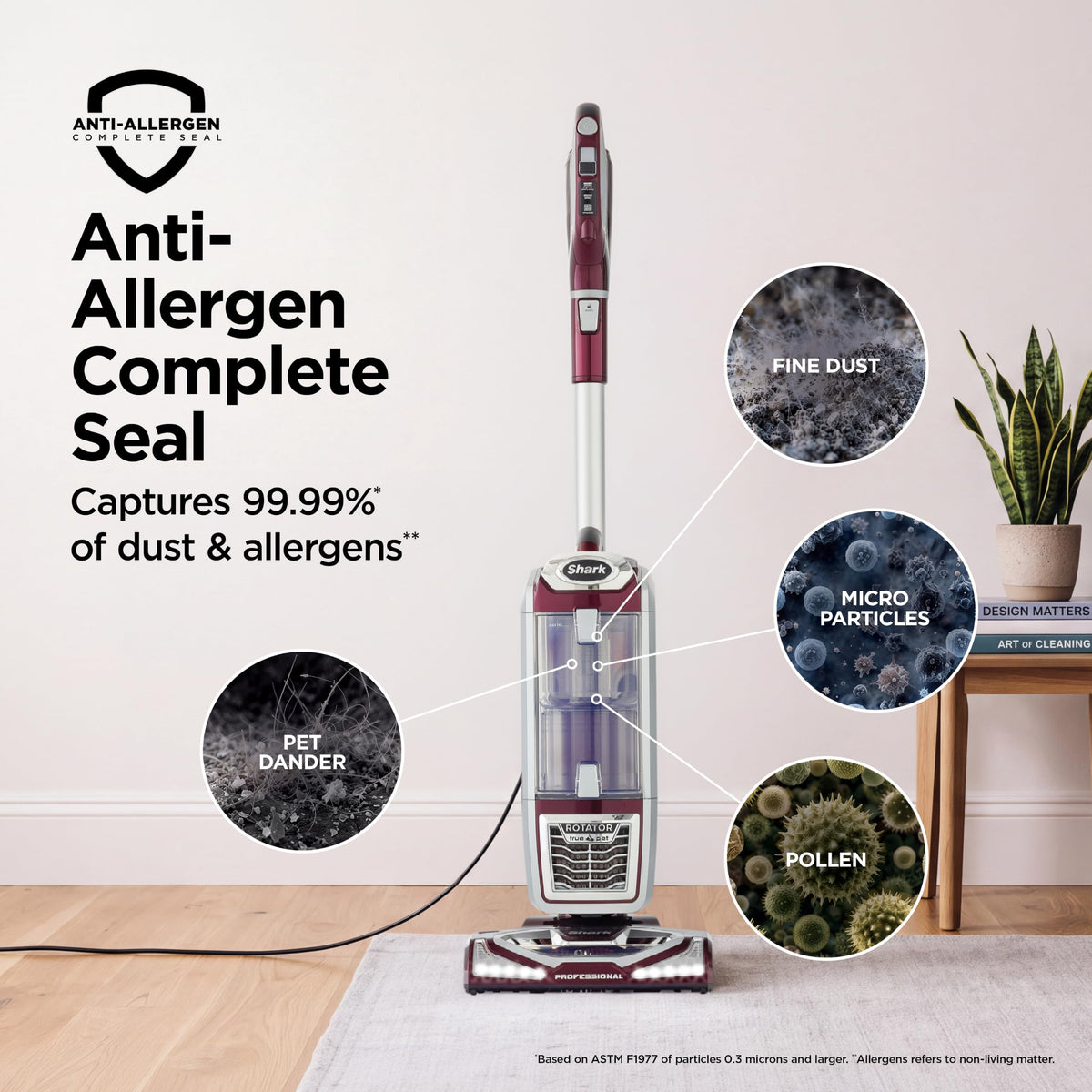 Shark Navigator Lift-Away Upright Vacuum Cleaner, HEPA, Lavender, NV352