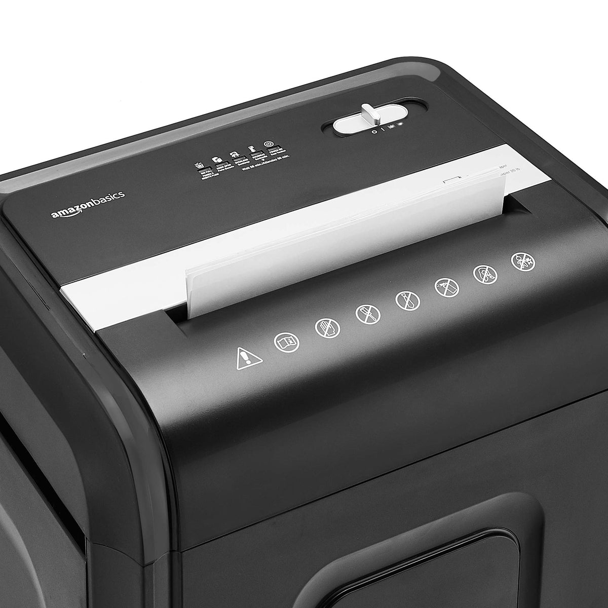 Amazon Basics 8-Sheet High Security Cross Cut Paper and Credit Card Shredder with P-4 Security, Auto Shut-off, Black Father Jim Norris notebooks