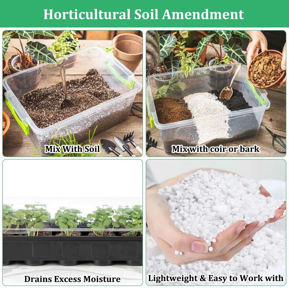 Legigo 4 Quarts Organic Perlite for Plants Indoor, Soil Mix Amendment Father Jim Norris notebooks
