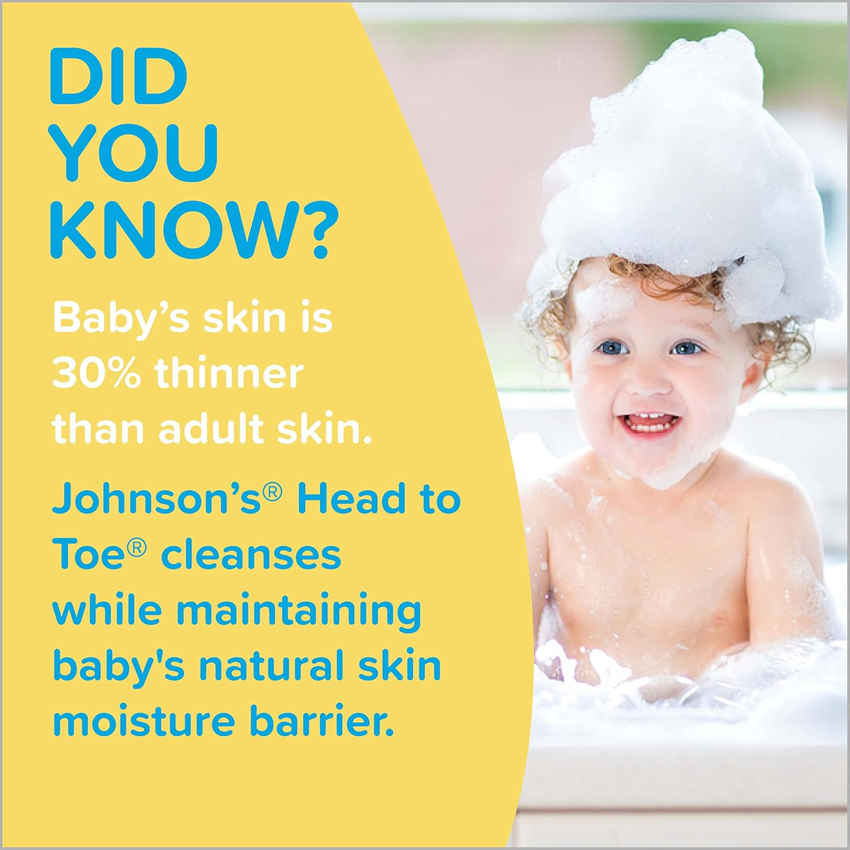 Johnson's Baby Head-to-Toe Wash & Shampoo, Tear Free, 27.1 fl. oz