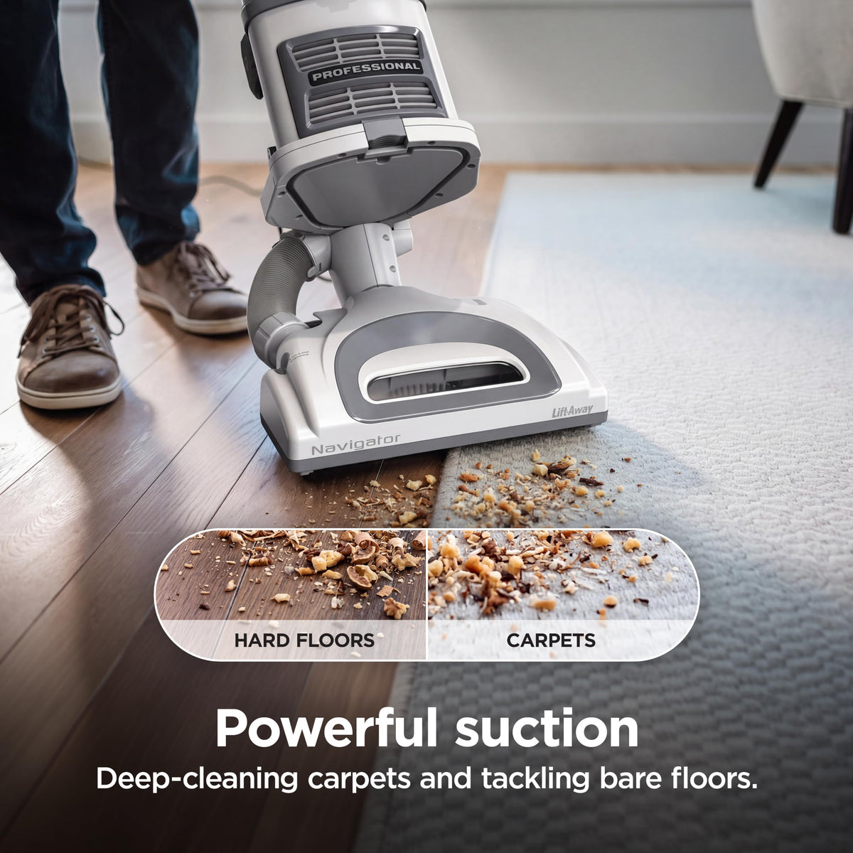 Shark Navigator Lift-Away Upright Vacuum Cleaner, HEPA, Lavender, NV352