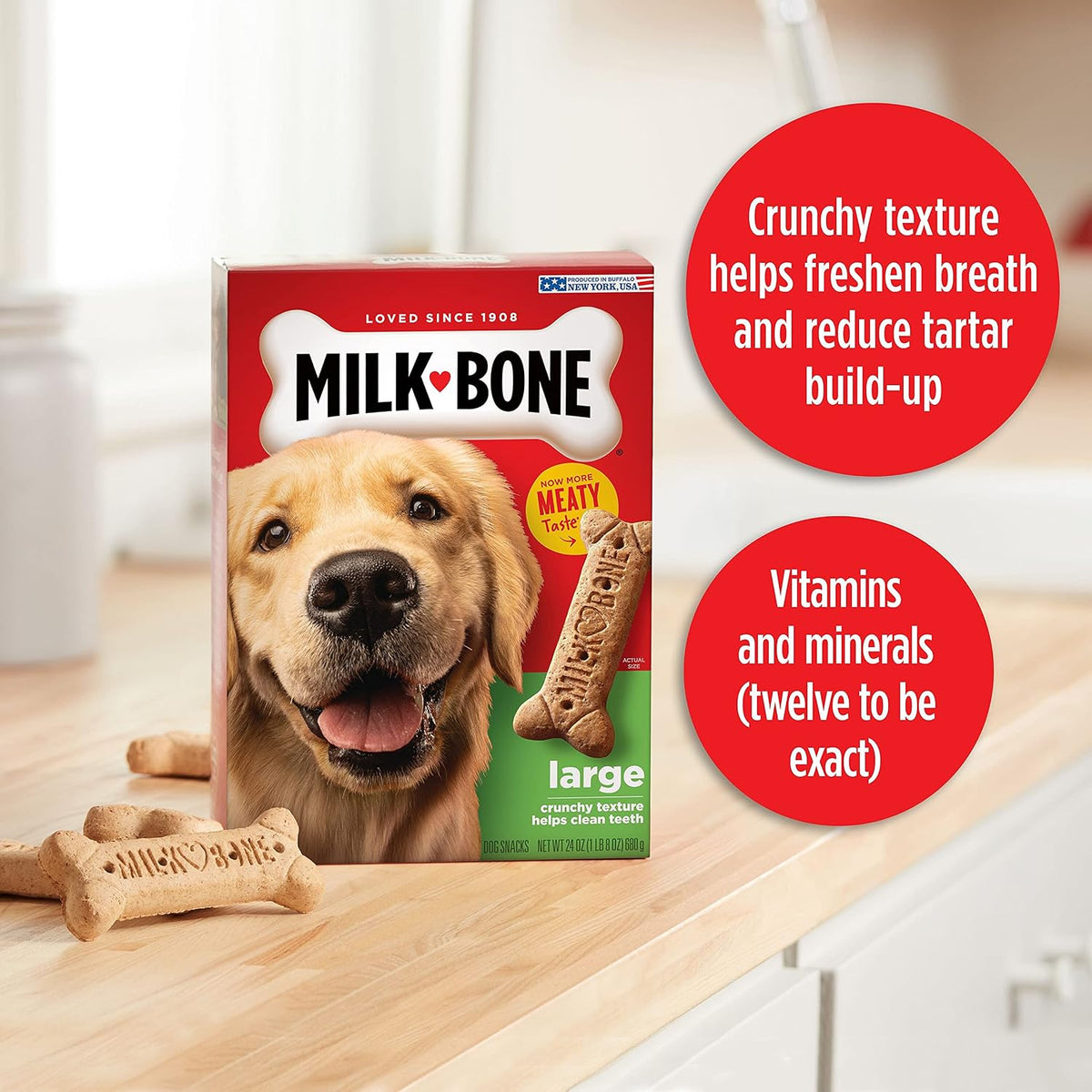 Milk-Bone Original Biscuits Large Dog Treats, 24 Ounce (Pack of 12) Father Jim Norris notebooks
