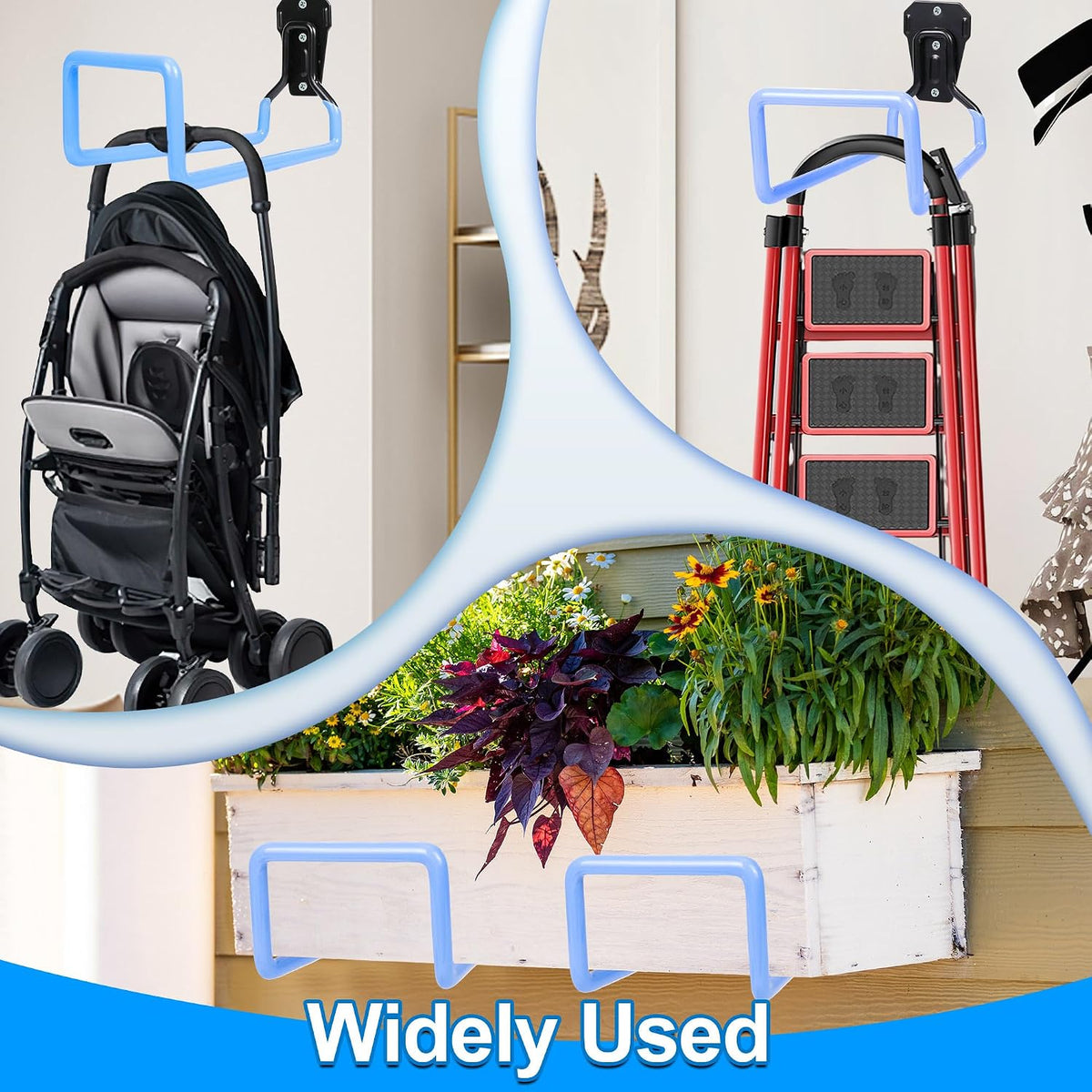 PeoMev Hose Holder Wall Mount Metal Hose Hook Garden Hose Rack Father Jim Norris notebooks