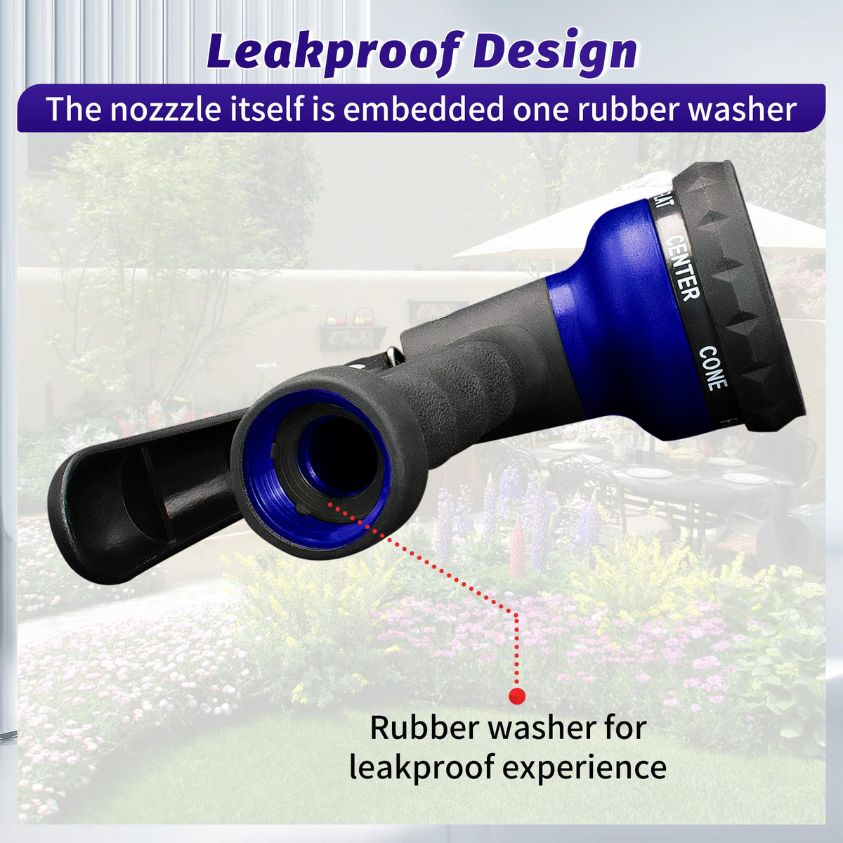 AUTOMAN Garden Hose Nozzle, Water Hose Sprayer Nozzle with 7 Adjustable Watering Patterns, Slip Resistant for Watering Plants, Lawn& Garden, Washing Cars, Cleaning, Showering Pets & Outdoor Fun. Father Jim Norris notebooks