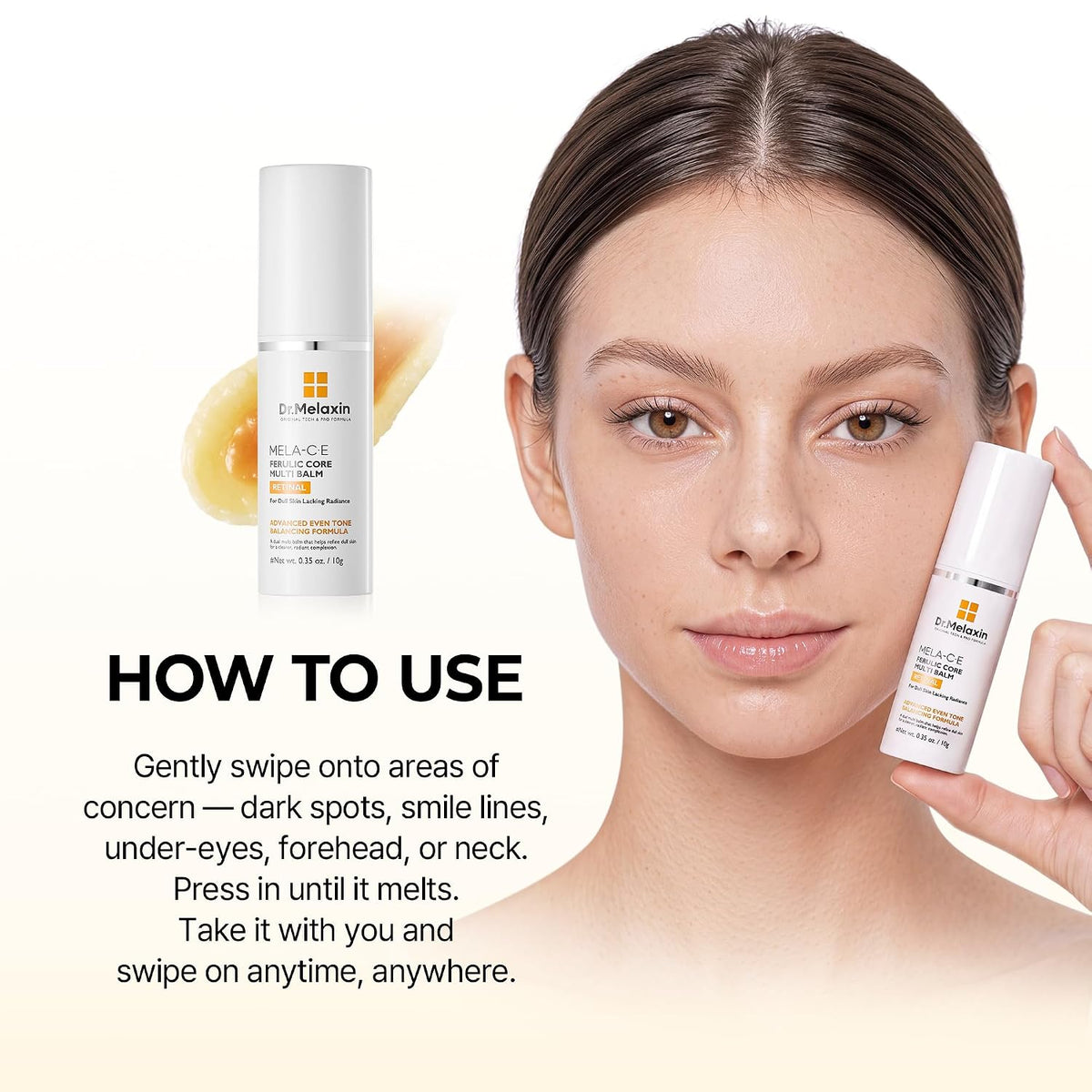 Collagen Multi Balm Stick, Calcium & Adenosine Korean Wrinkle Stick for Eye, Neck & Face,