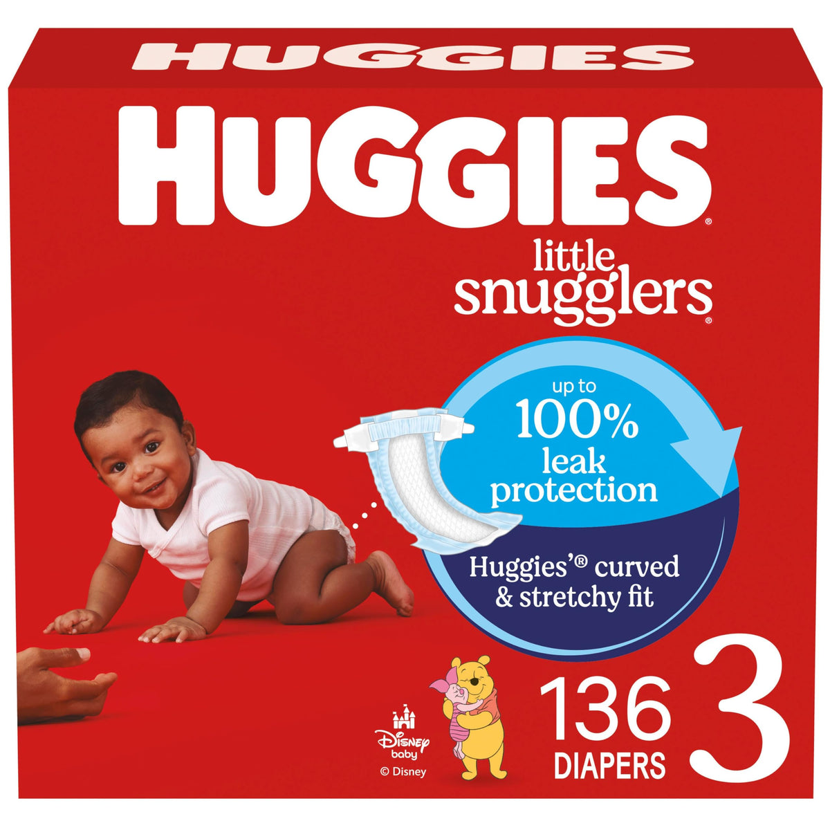 Huggies Little Snugglers Newborn Diapers, 144 Count