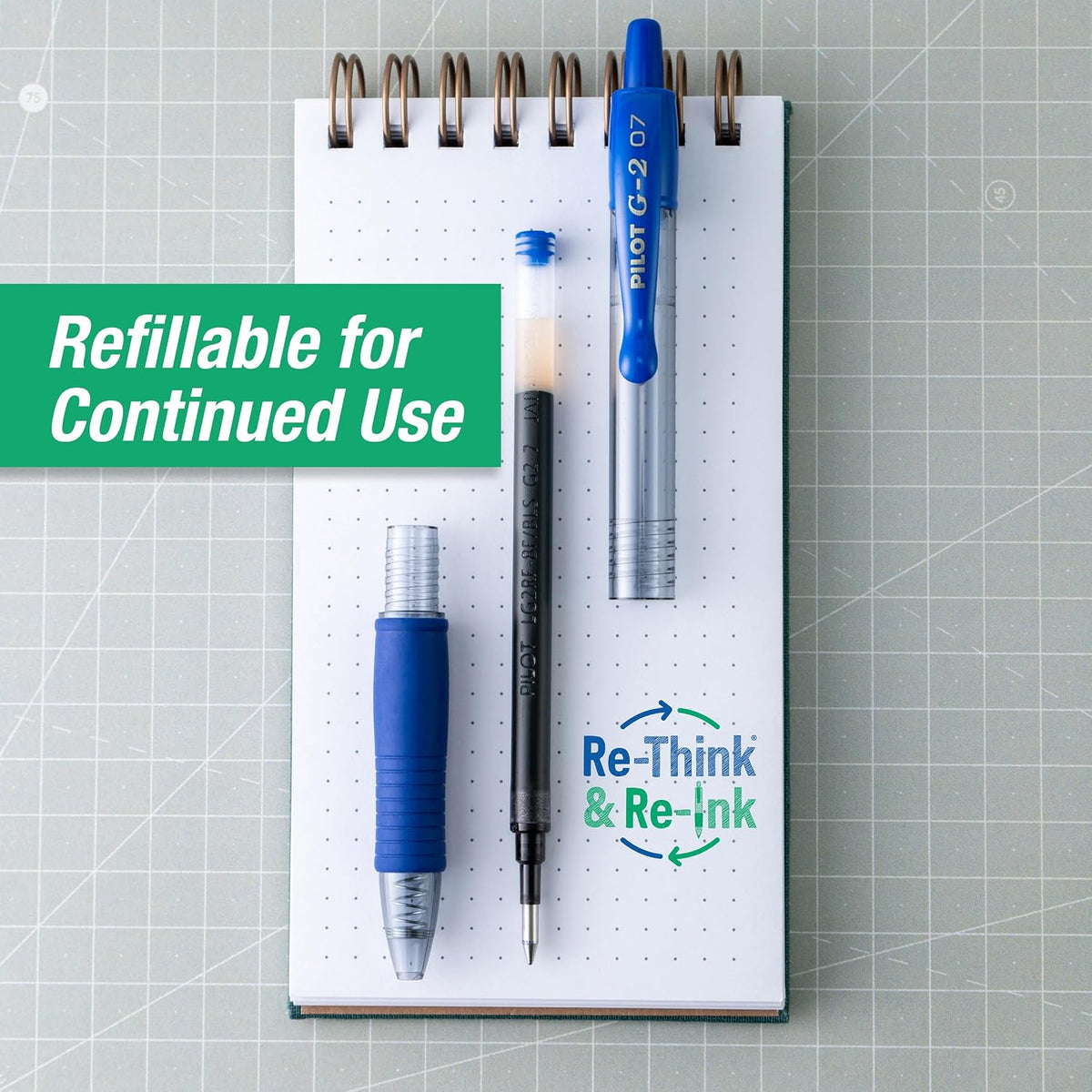 PILOT G2 Premium Gel Pens, Fine Point 0.7mm, Blue Ink, 12-Pack Father Jim Norris notebooks