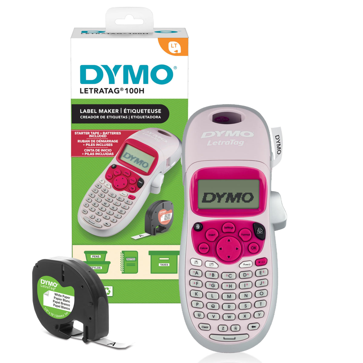 DYMO LetraTag 100H Plus Handheld Label Maker - for Office or Home Organization Father Jim Norris notebooks