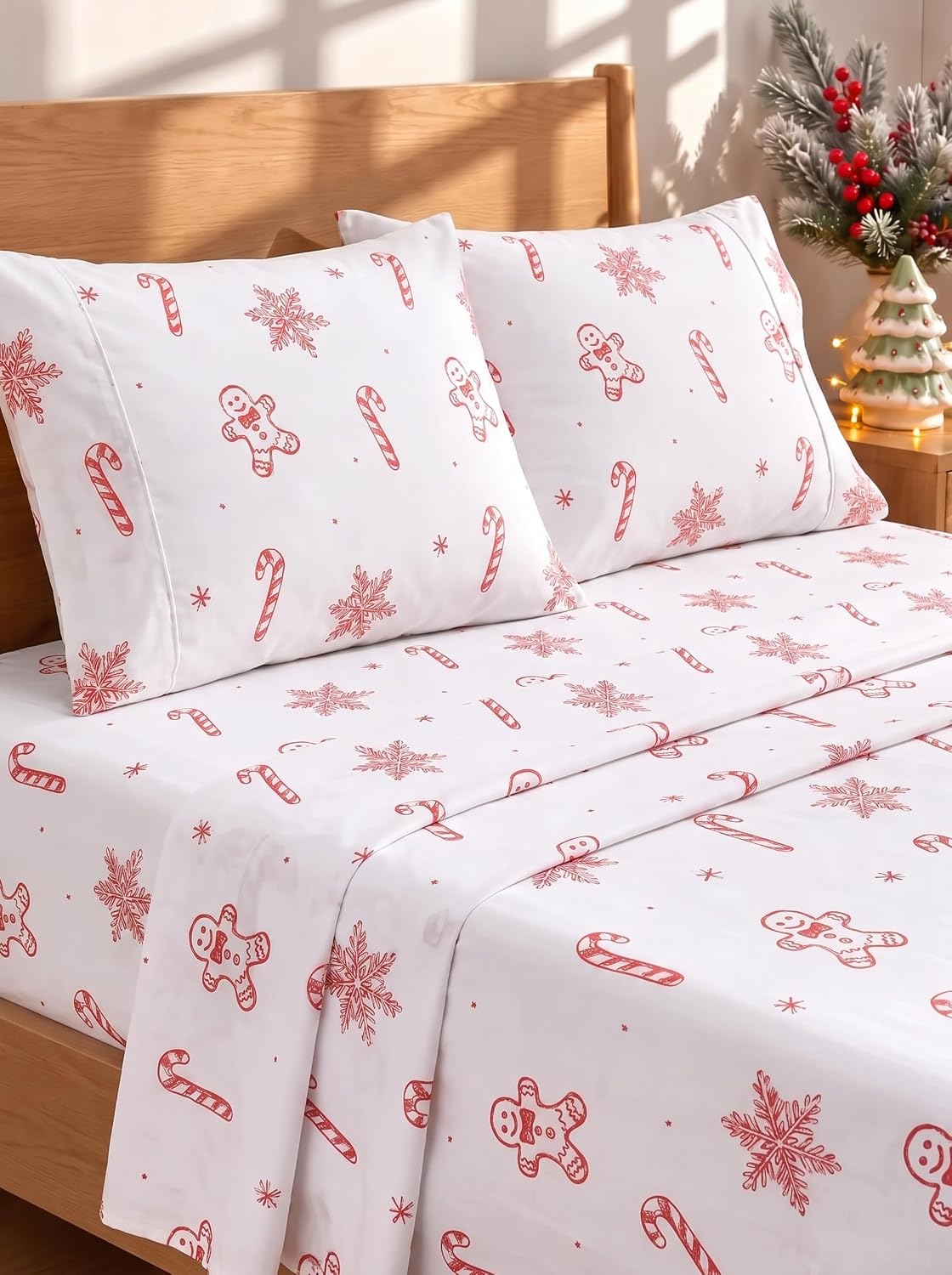 Queen Size 4 Piece Sheet Set - Breathable & Cooling Sheets - Dark Grey