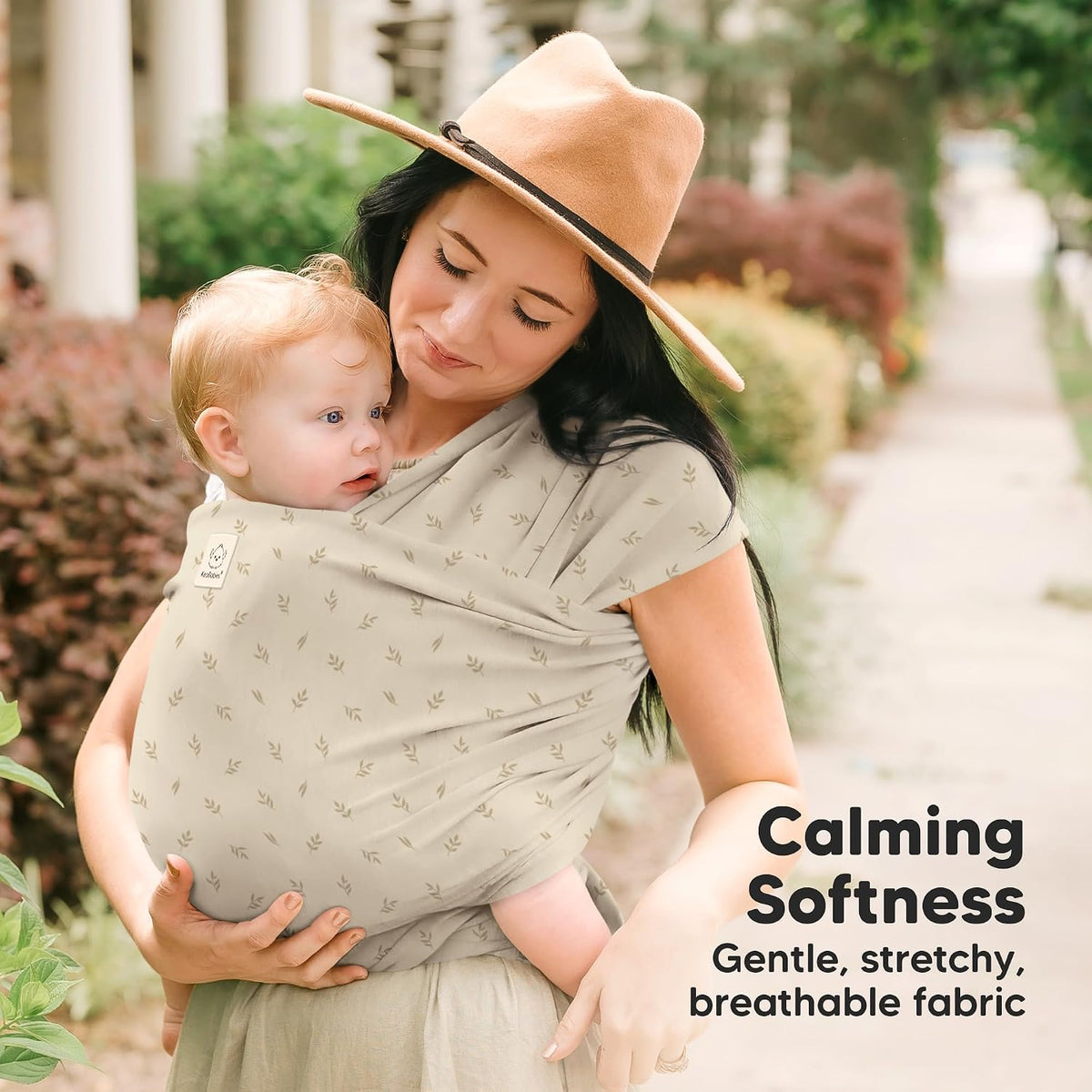 KeaBabies Baby Wrap Carrier, All in 1 Original Baby Carrier, Trendy Black