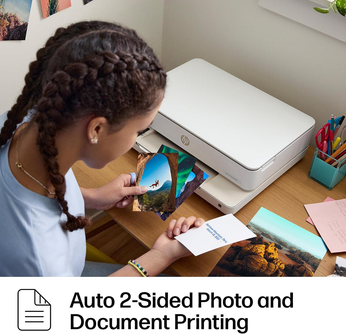 HP Envy 6155 Wireless All-in-One Color Inkjet Printer, Print, Scan, Copy, Duplex Printing Best-for-Home, 3 Month Trial of Instant Ink Included, AI-Capable (C2WR7A) Portobello Father Jim Norris notebooks