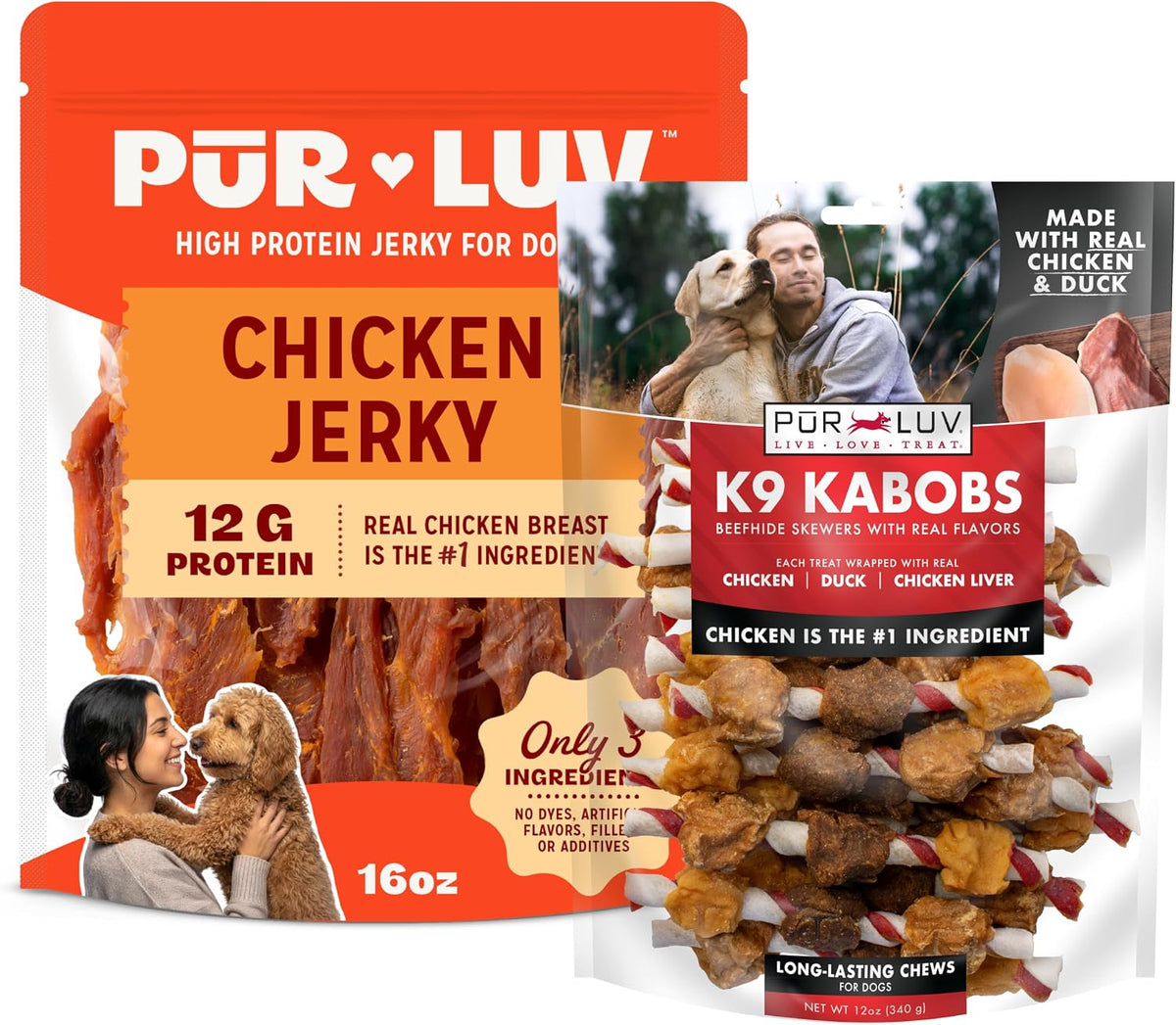 Pur Luv Dog Treats, Chicken Jerky Dog Treat with Real Chicken Breast, 16 oz Father Jim Norris notebooks