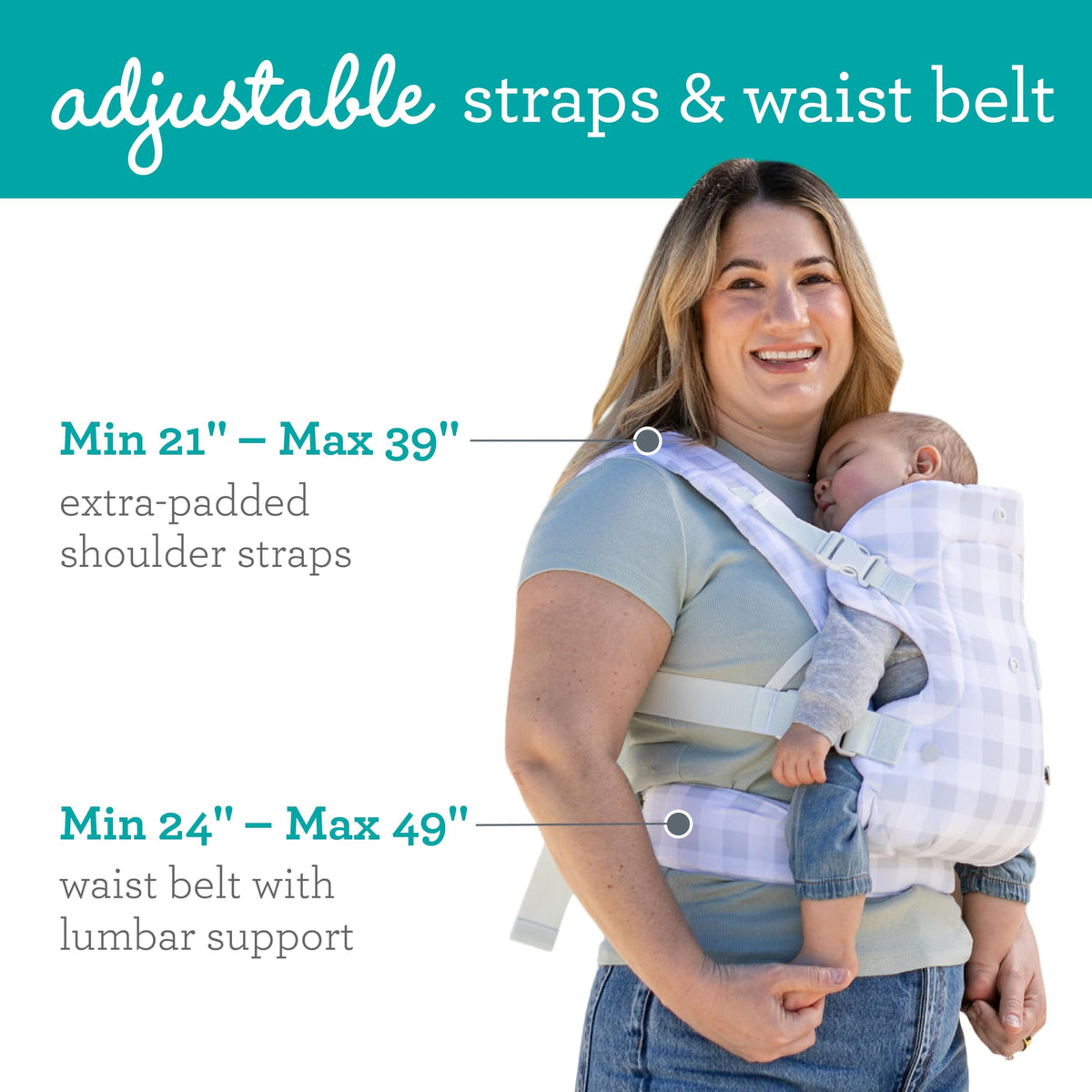 Infantino Flip 4-in-1 Baby Carrier Convertible Ergonomic, Gray