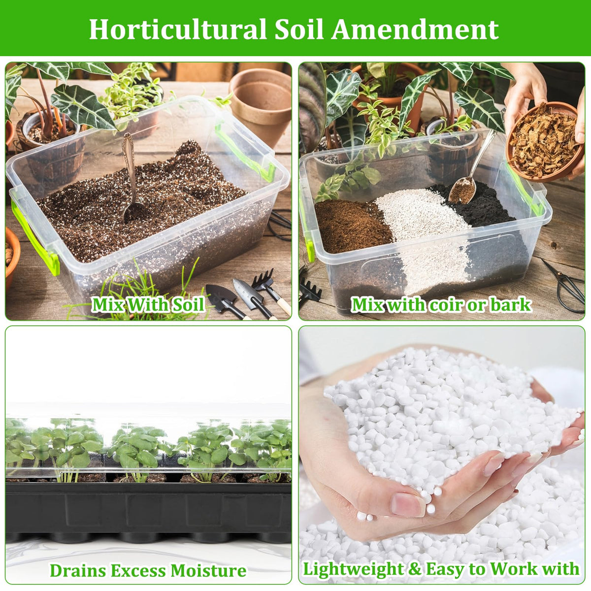 Legigo 4 Quarts Organic Perlite for Plants Indoor, Soil Mix Amendment Father Jim Norris notebooks