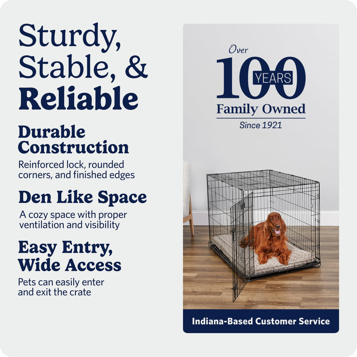 Midwest 36-Inch Single Door iCrate, for Medium-Large Breeds, 41-70 lbs