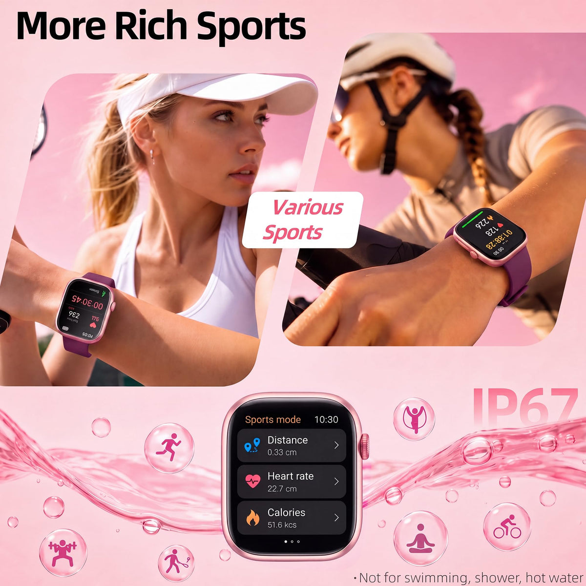 Smart Watch for Women, 1.83"HD Fitness Trackers with Answer/Calls, 2 Bands Father Jim Norris notebooks