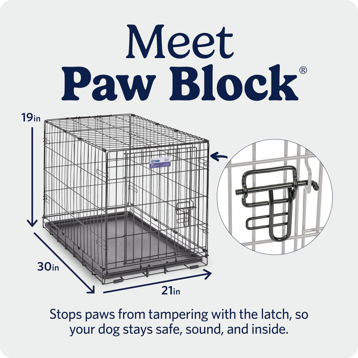 Midwest 36-Inch Single Door iCrate, for Medium-Large Breeds, 41-70 lbs