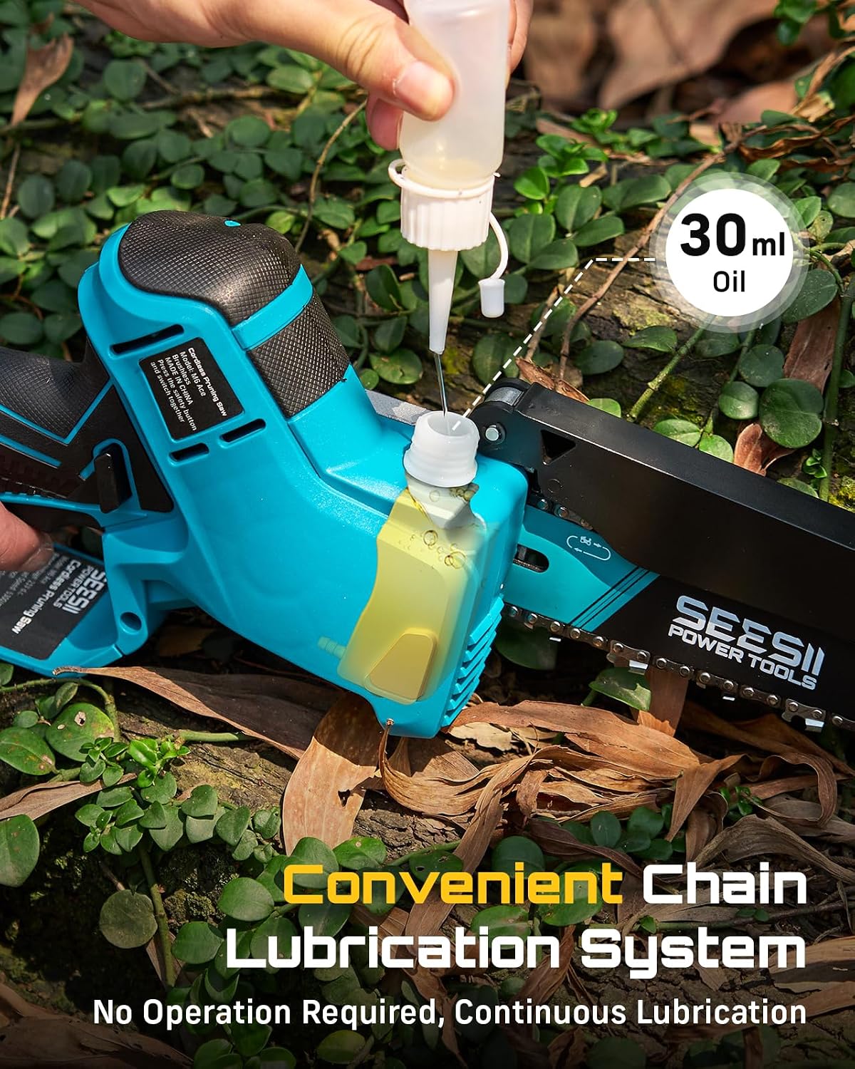SEESII Flagship 8-Inch Cordless Mini Chainsaw, Upgraded Brushless Motor Father Jim Norris notebooks