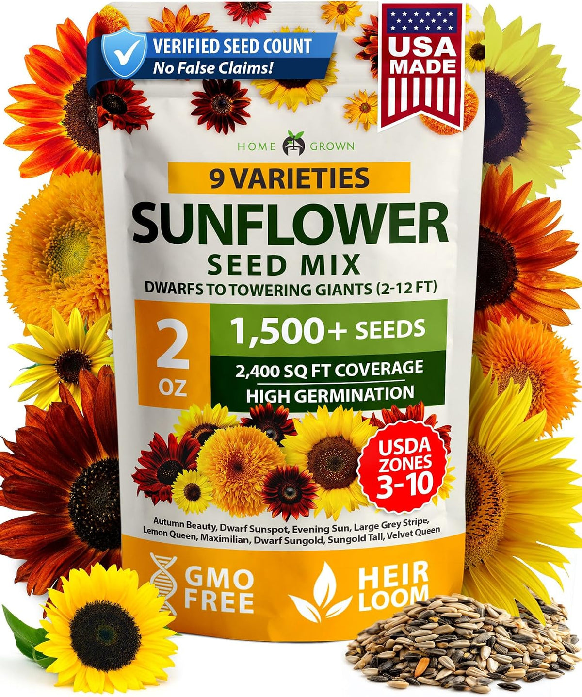 HOME GROWN 15 Herb Seed Variety Kit, 5100+ Seeds, Culinary Herb Kit Father Jim Norris notebooks
