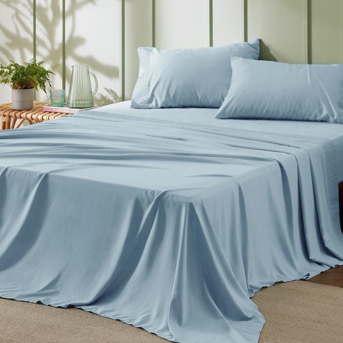Bedsure Twin Sheets Set - 3 Pieces Soft Twin Bed Sheets - Breathable & Cooling