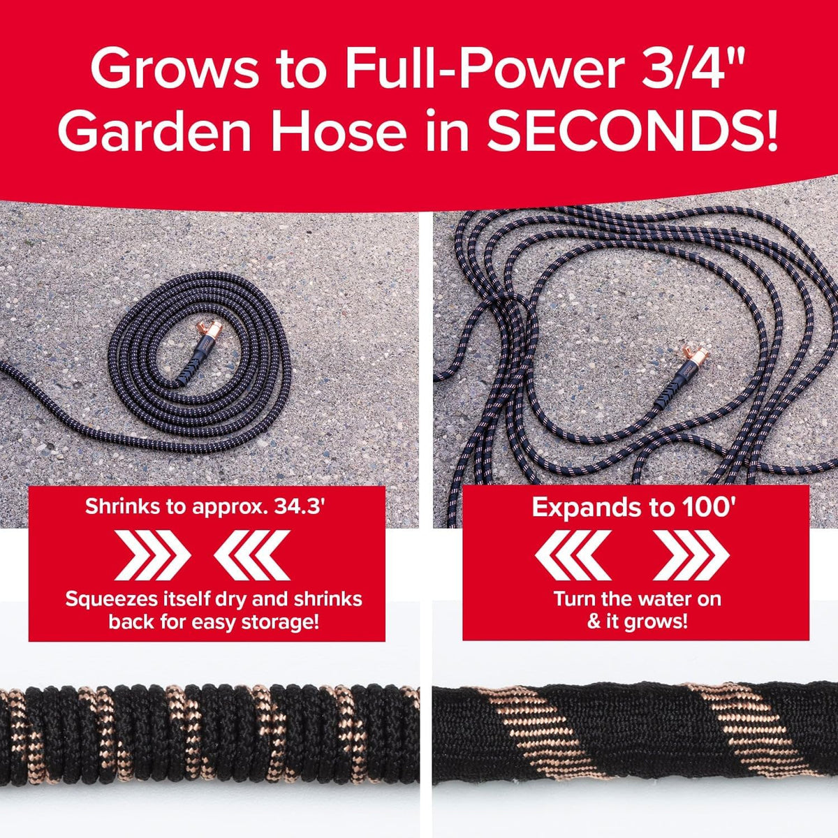 Pocket Hose Copper Bullet 50 FT Expandable Garden Hose, 10-Pattern Nozzle Father Jim Norris notebooks