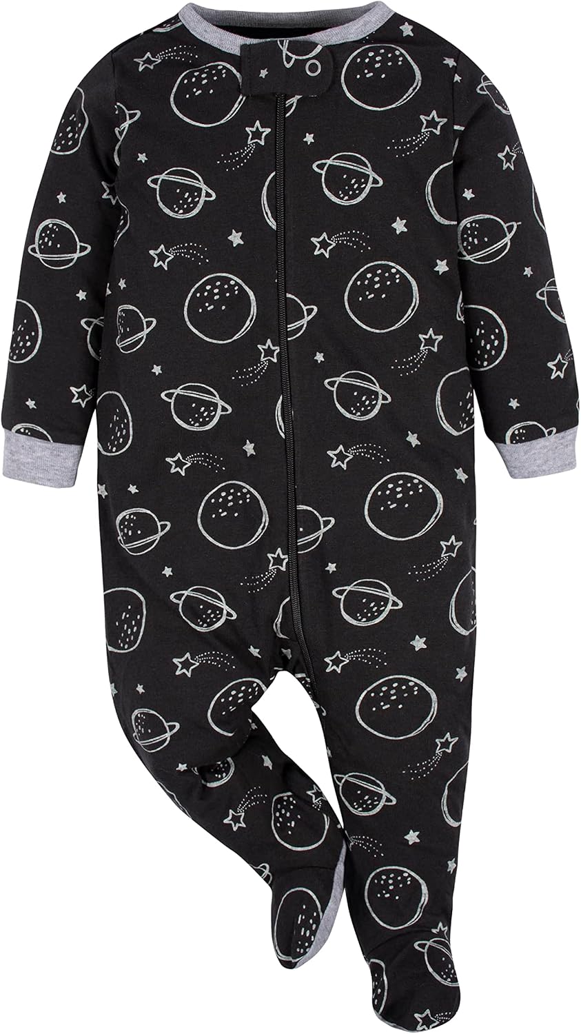Gerber Baby Boys' 4 Pack Sleep 'N Play Footie