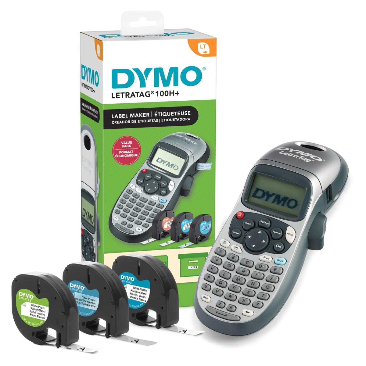 DYMO LetraTag 100H Plus Handheld Label Maker - for Office or Home Organization Father Jim Norris notebooks