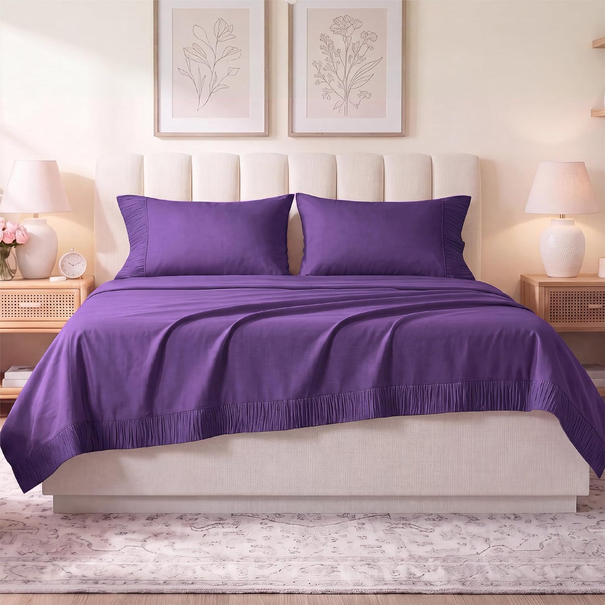 Bedsure Twin Sheets Set - 3 Pieces Soft Twin Bed Sheets - Breathable & Cooling